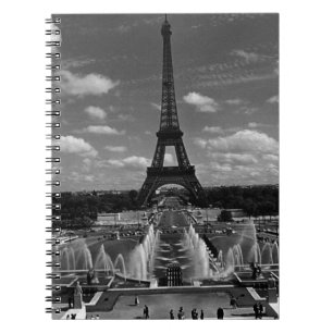 Caderno Espiral Antigo França Paris Fontes Torre Eiffel