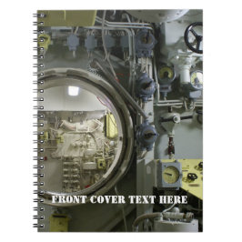 Caderno Espiral antigo submarino retro