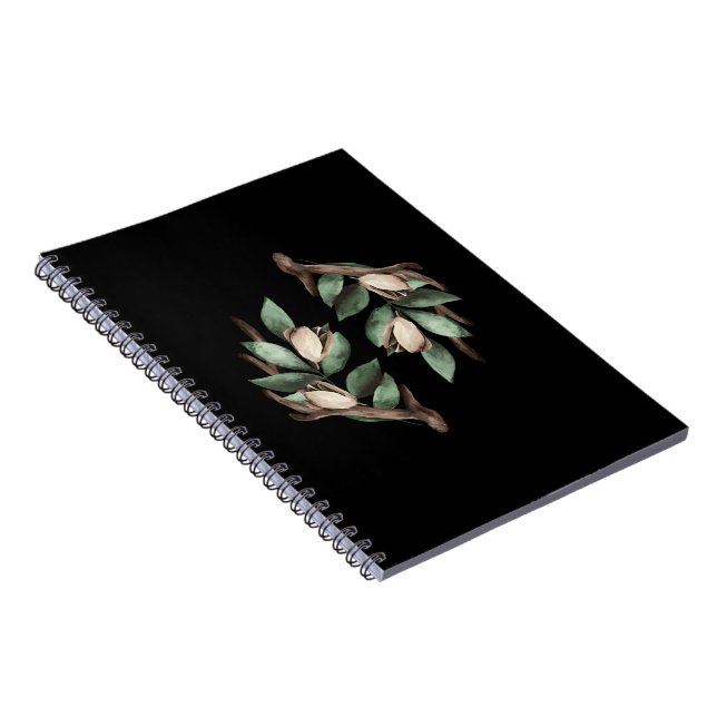 Caderno Espiral Antler com ramificação verde (Lado Direito)
