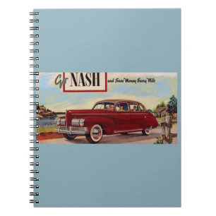 Caderno Espiral Anúncio para automóveis Nash 1941