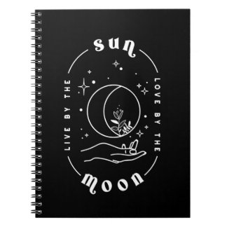 Caderno Espiral Ao vivo pelo amor do sol pela lua