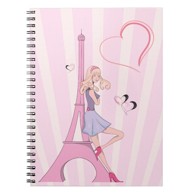 Caderno Espiral Apaixonado Pelo Notebook Paris (Frente)