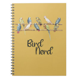 Caderno Espiral Apaixonado por Pássaros Ornitologia Observação de 