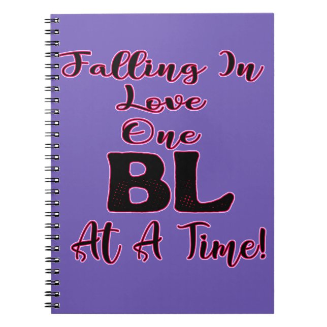 Caderno Espiral Apaixonando Um BL De Cada Vez (Frente)