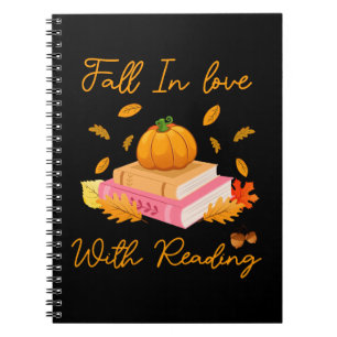 Caderno Espiral Apaixonar-Se Pela Leitura De Pumpkins De Outono