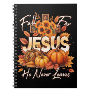 Caderno Espiral Apaixone-se por Jesus Ele Nunca Deixa Fé Cristã