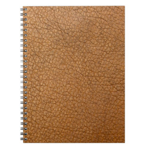 Caderno Espiral aparência de couro falso