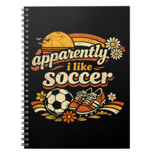 Caderno Espiral Aparentemente Eu Gosto de Futebol