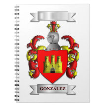 Caderno Espiral Apelido Gonzalez e Escudo