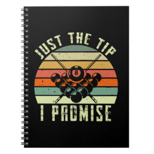 Caderno Espiral Apenas a Ponta Eu Prometo Bilhar