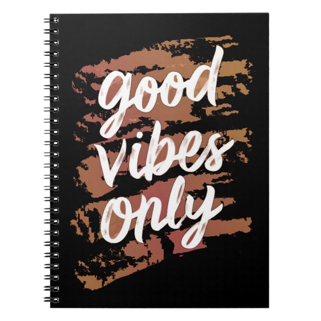 Caderno Espiral apenas boas vibrações (Frente)
