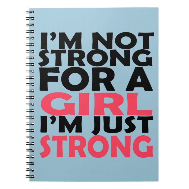 Caderno Espiral Apenas forte (Frente)