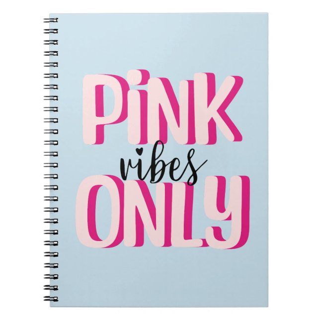 Caderno Espiral Apenas frascos rosa (Frente)