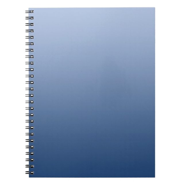 Caderno Espiral APENAS gradientes de COR - azul (Frente)