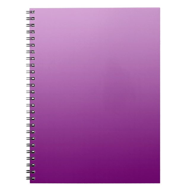 Caderno Espiral APENAS gradientes de COR - magenta (Frente)