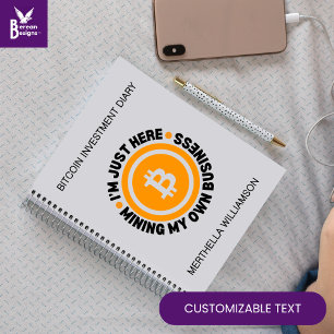 Caderno Espiral APENAS MINHA PRÓPRIA EMPRESA Divertimento Investim