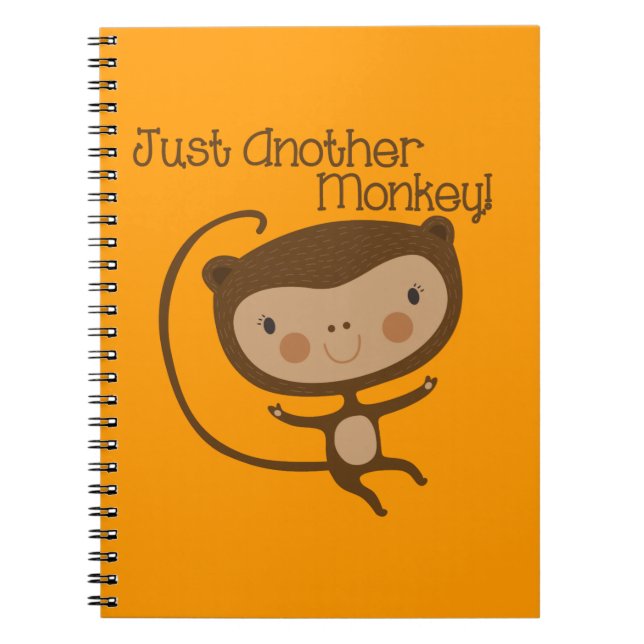 Caderno Espiral Apenas Outro Macaco (Frente)