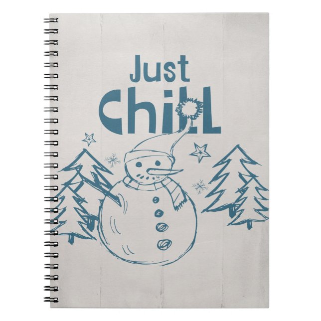 Caderno Espiral Apenas Relaxe Natal Divertido (Frente)