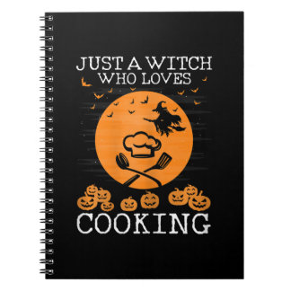 Caderno Espiral Apenas uma bruxa que ama cozinhar | Presente de ch