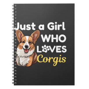 Caderno Espiral Apenas uma Garota que Ama Corgis