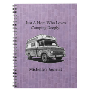 Caderno Espiral Apenas Uma Mãe Que Ama Profundamente O Camping Vid