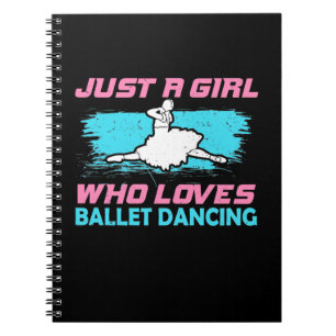 Caderno Espiral Apenas Uma Menina Que Adora Dançar Balé