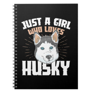 Caderno Espiral Apenas Uma Menina Que Adora Rouco