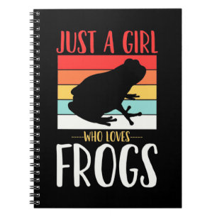 Caderno Espiral Apenas Uma Menina Que Adora Sapo