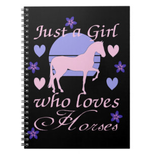 Caderno Espiral Apenas Uma Menina Que Ama Cavalos