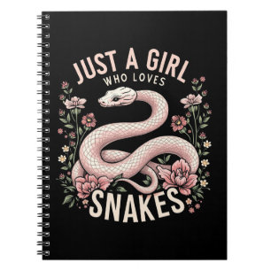 Caderno Espiral Apenas Uma Menina Que Ama Cobras