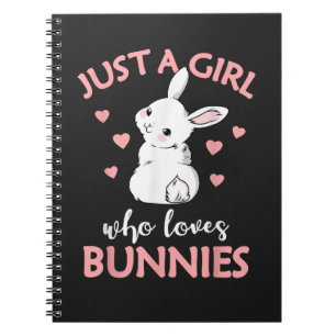 Caderno Espiral Apenas Uma Menina Que Ama Coelhos Coelho