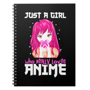 Caderno Espiral Apenas Uma Menina Que Ama Mesmo Anime
