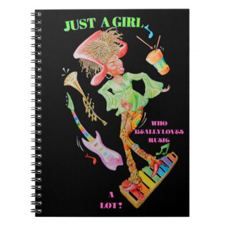 CADERNO ESPIRAL APENAS UMA MENINA QUE REALMENTE AMA O NOTEBOOK DE