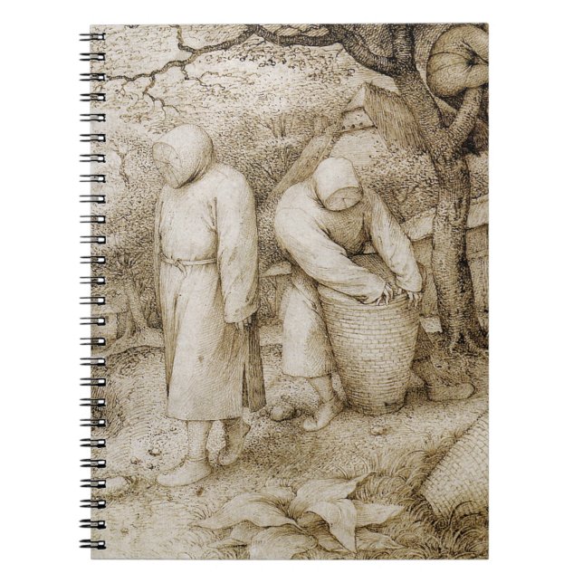 Caderno Espiral Apicultor por Pieter Bruegel a pessoa idosa (Frente)