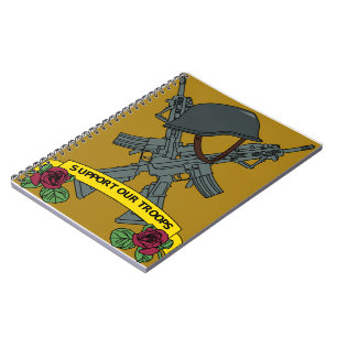 Caderno Espiral Apoiar as nossas tropas