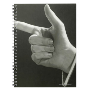 Caderno Espiral Apontar do homem
