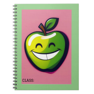Caderno Espiral Apple Sorridente