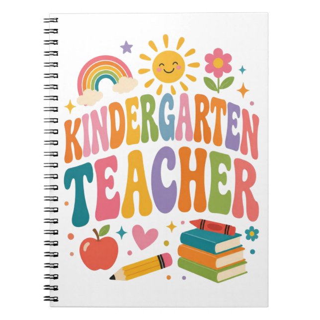 Caderno Espiral Apreciação de Professores de Jardim de Infância (Frente)