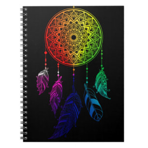Caderno Espiral Apreciador de Sonhos Cores do Arco-íris
