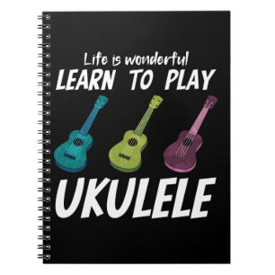 Caderno Espiral Aprenda a jogar Ukulele