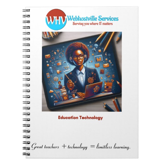 Caderno Espiral "Aprendizado sem limites:Excelente Professores e n (Frente)