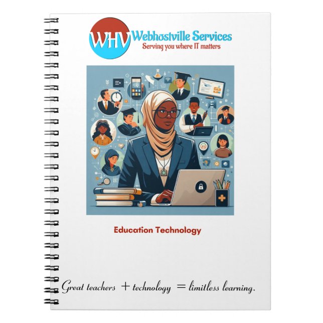 Caderno Espiral "Aprendizado sem limites:Excelente Professores e n (Frente)