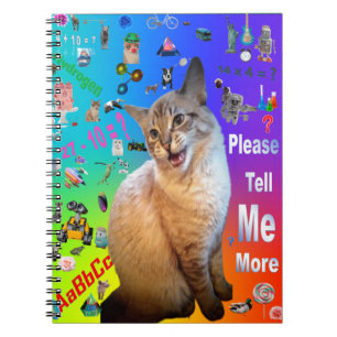 Caderno Espiral Aprendizagem de Gatos Ragdoll para Notebook Spiral