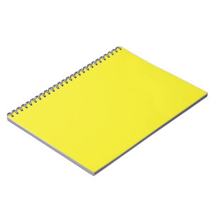Caderno Espiral Aprimore seu Design com fundo amarelo