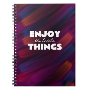 Caderno Espiral Aproveite as pequenas coisas - Notebook Inspiracio