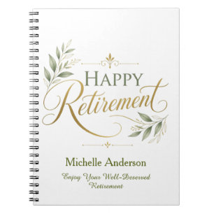 Caderno Espiral Aproveite Sua Aposentadoria Merecida Personalizada