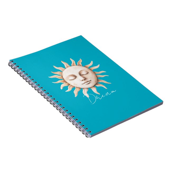 Caderno Espiral Aqua Blue Dream Sicilian Sun (Lado Direito)