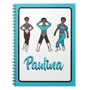 Caderno Espiral Aqua, dançarino de tripla, nº 1