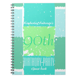 Caderno Espiral Aqua Mint Green Colors - 90 do Livro de Convidados