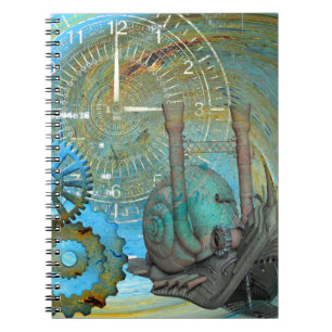 Caderno Espiral Aqua Steam Snail Traveler